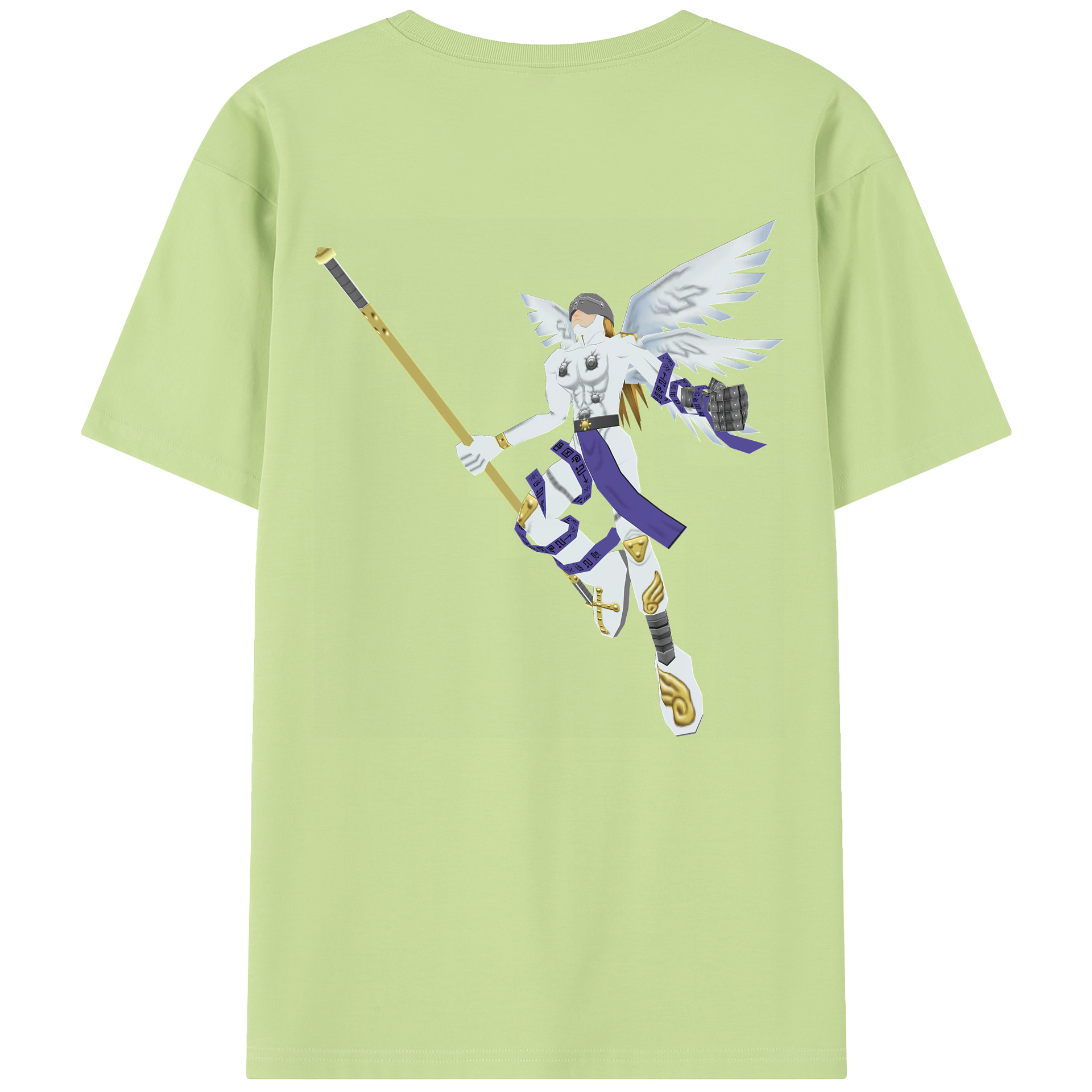 （画像用） Digimon デジタルモンスター/デジモン 綿100％半袖Tシャツ（背面プリント）
